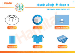 2 BỘ KHĂN MỔ THẬN LẤY SỎI QUA DA-PERCUTANEOUS NEPHROLITHOTOMY PACK