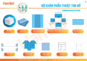 5 BỘ KHĂN PHẪU THUẬT TIM HỞ-CARDIOVASCULAR PACK